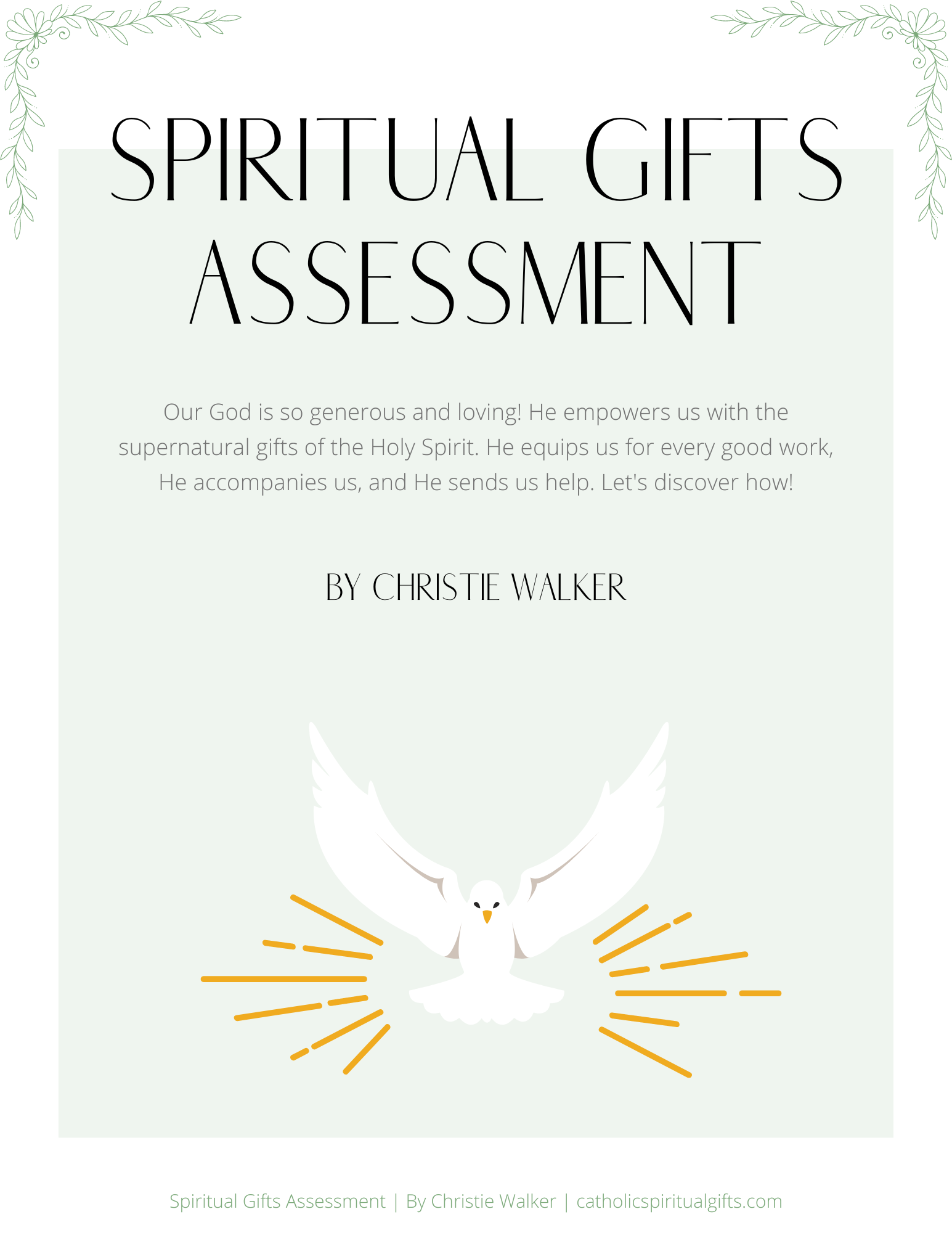 Your Spiritual Gifts Assessment